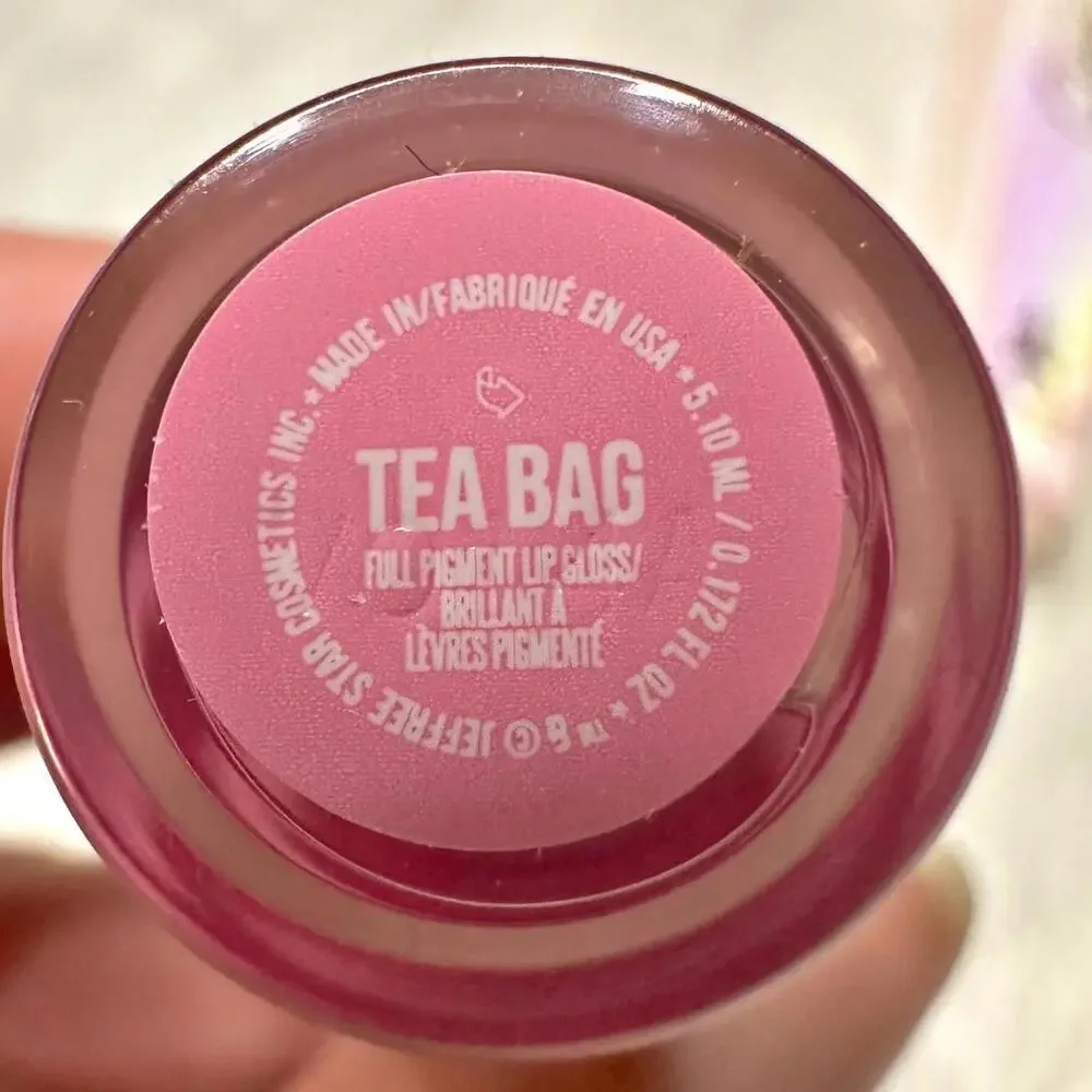 NIB Jeffree Star Supreme Full Pigment Lip Gloss Tea Bag Full Size 5.10ml